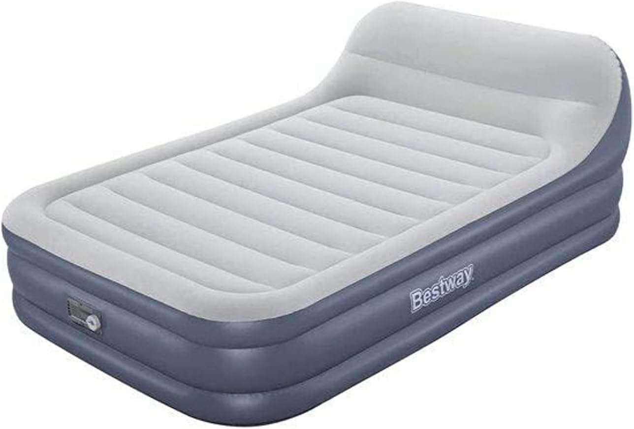 Queen Airbed 89"x60"x33" Inflatable with SleekFlow Headboard & Pump