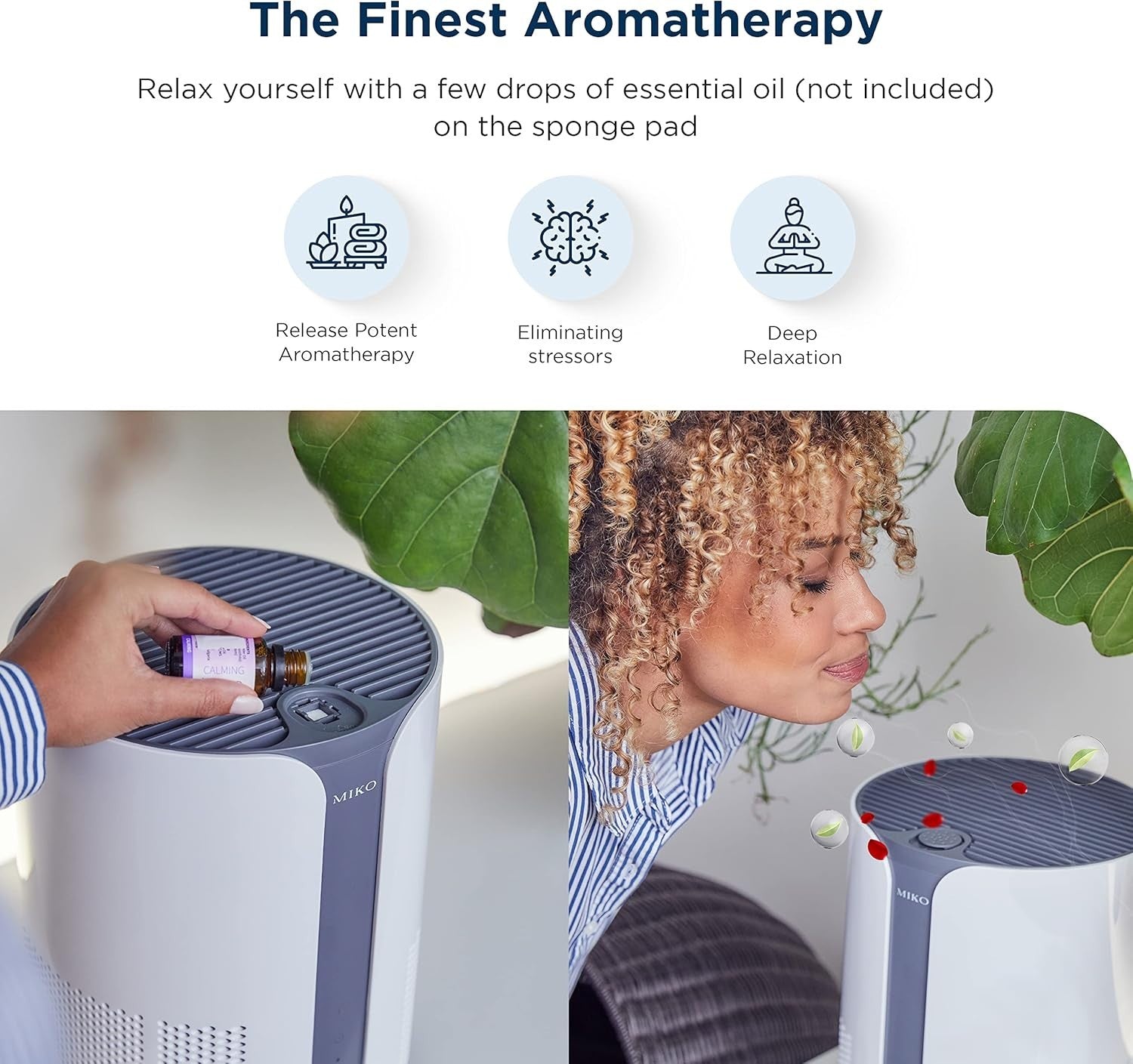HEPA Air Purifier Large Room 925ft² Quiet Sleep Mode Allergy Pet Smoke
