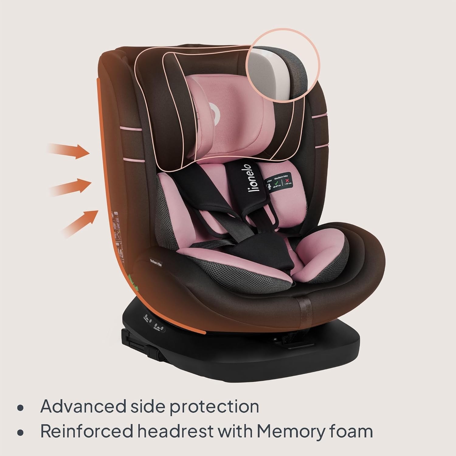 360° Swivel ISOFIX i-Size Car Seat 0–12 Years Rear & Forward Facing