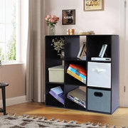 9 Cube Storage Shelf Unit Dark Brown – Modern Freestanding Bookcase for Living