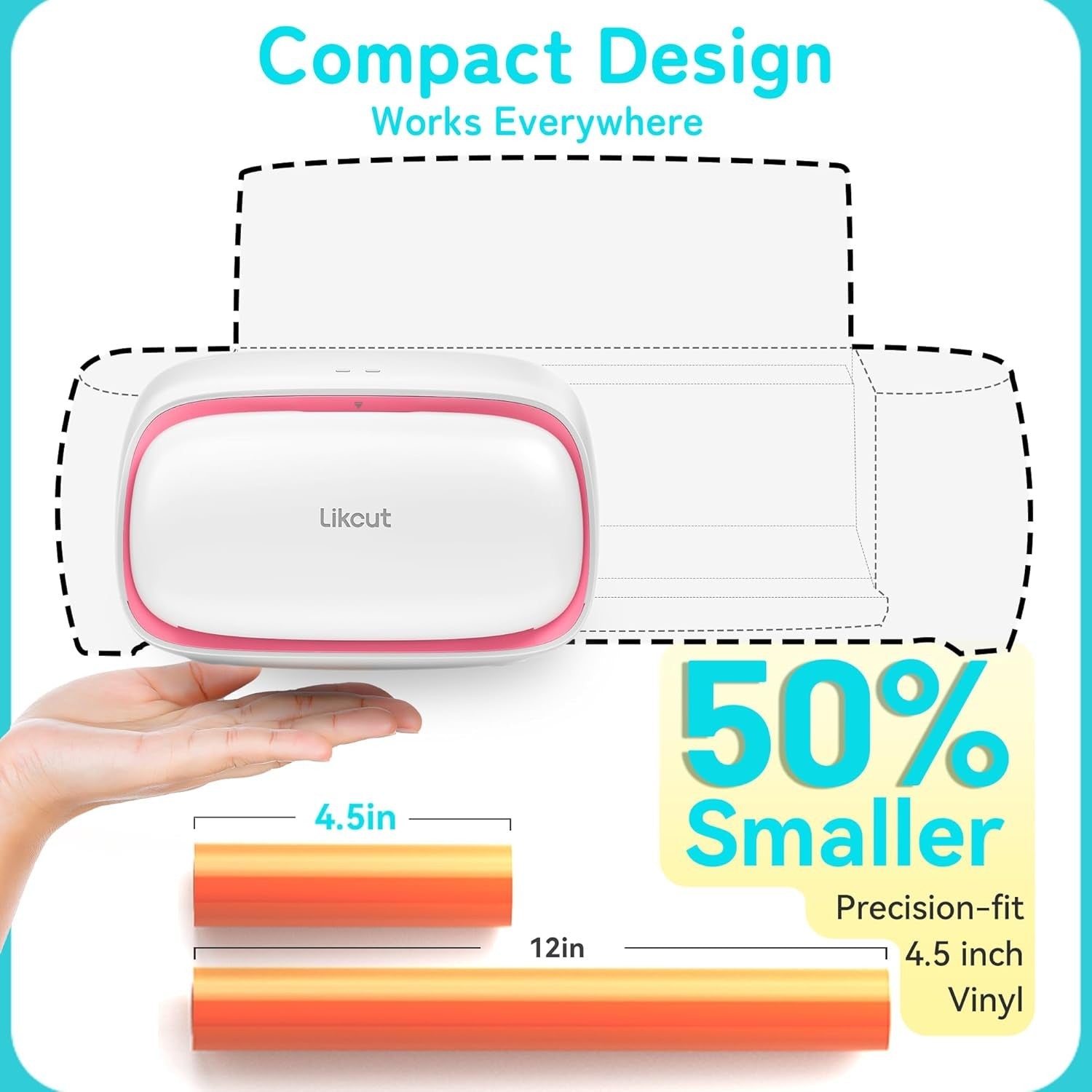 Mini Vinyl Cutter Machine Smart Sticker Maker Cardstock Craft Cutting