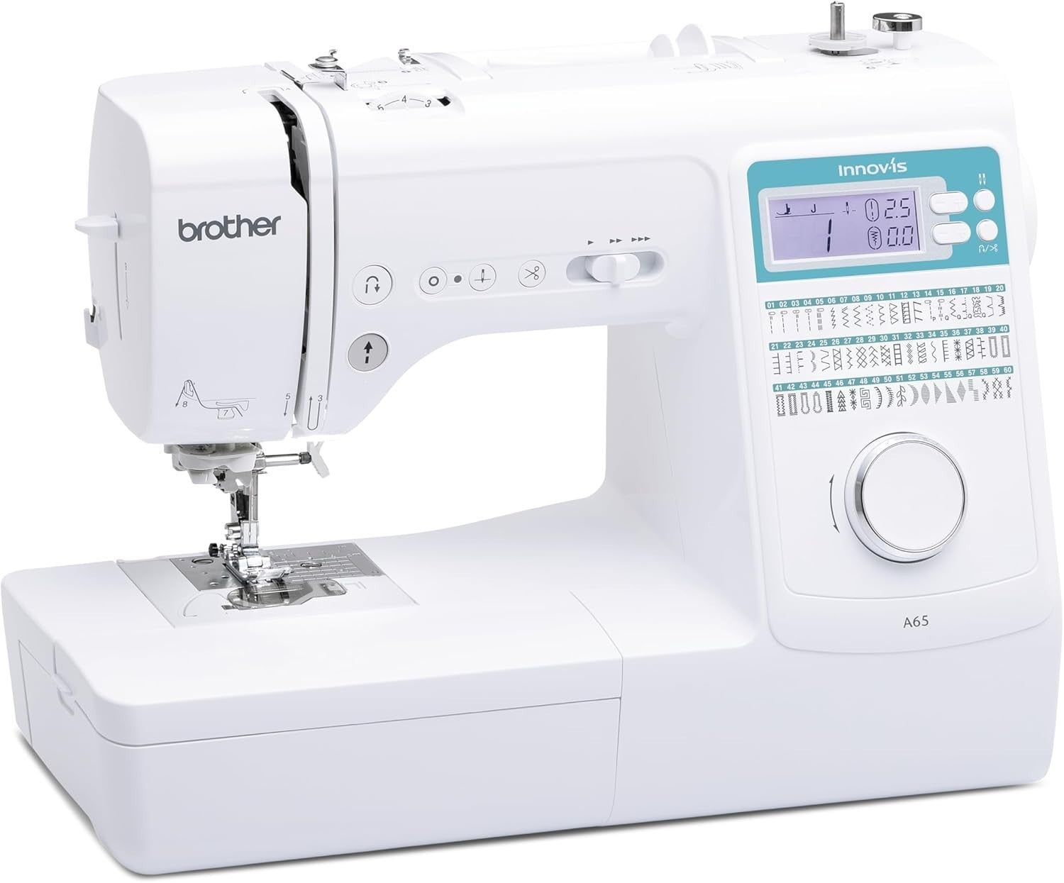 Computerised Sewing Machine 60 Stitch Auto Thread Cutter Hard Case