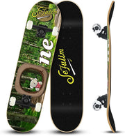 31in Maple Skateboard Complete 7-Layer Double Kick Pro Trick Board