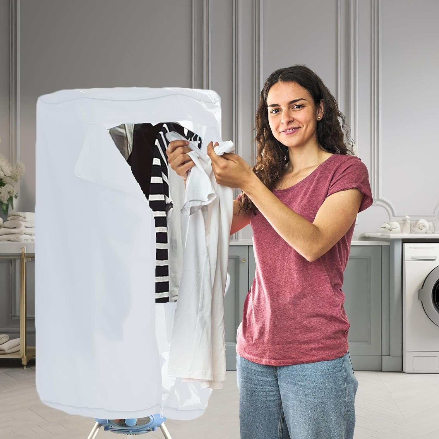 Portable Electric Clothes Dryer 15kg Energy Efficient Drying Rack