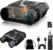 Night Vision Goggles 8x Digital Zoom 3" Screen 5000mAh IR Binoculars for Camping