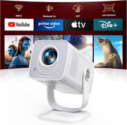 Android 13 Mini Smart Projector 4K Support WiFi 6 Bluetooth Short Throw