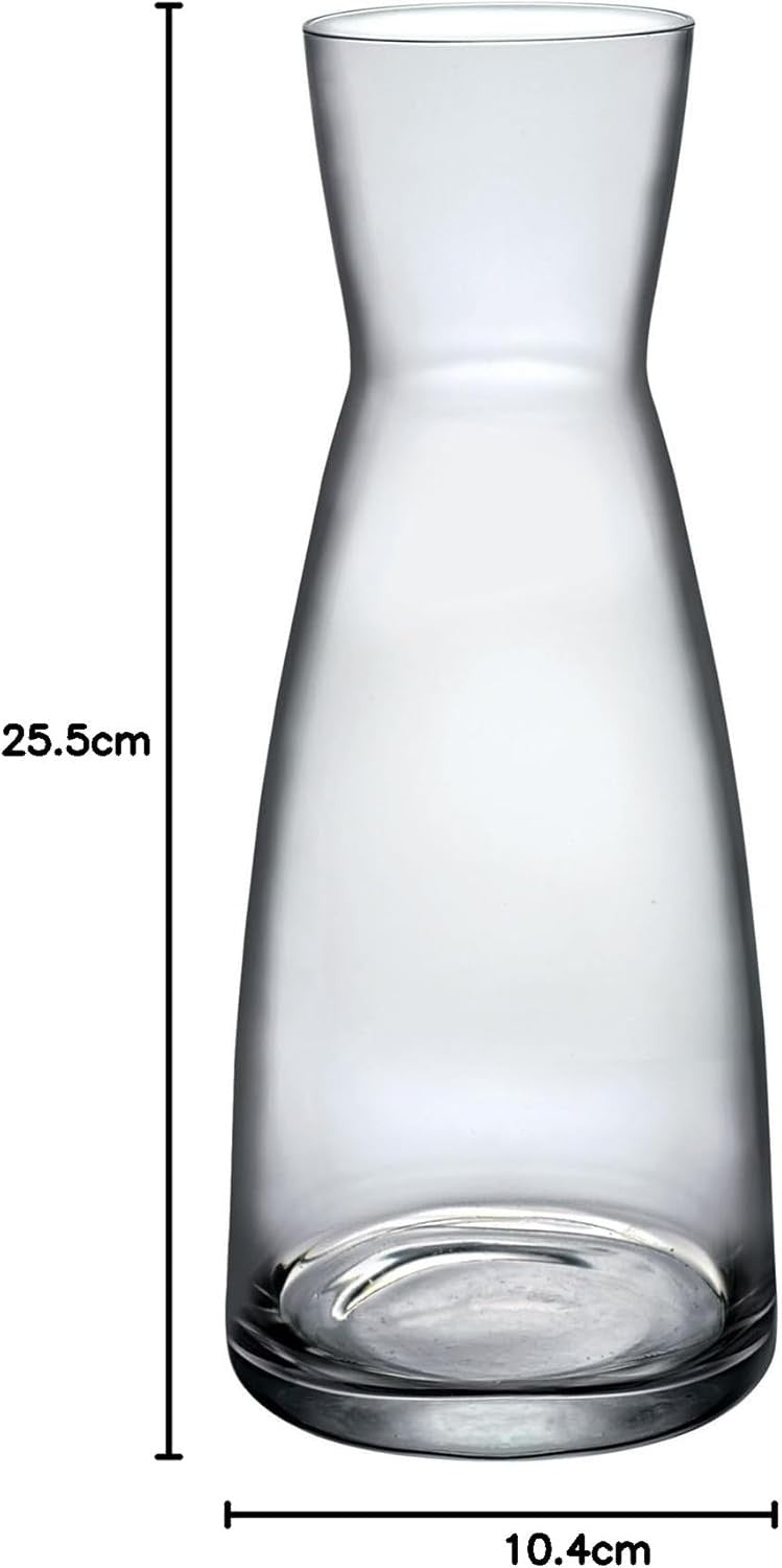 Set of 6 Glass Water Jugs 1080ml Durable Carafe Pitchers Home Serving