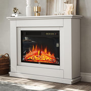 40" Electric Fireplace Suite LED Heater Remote Modern Fire Surround