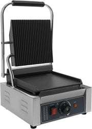 Commercial Panini Press 31x37x21cm Cast Iron Grill Sandwich Maker 1800W