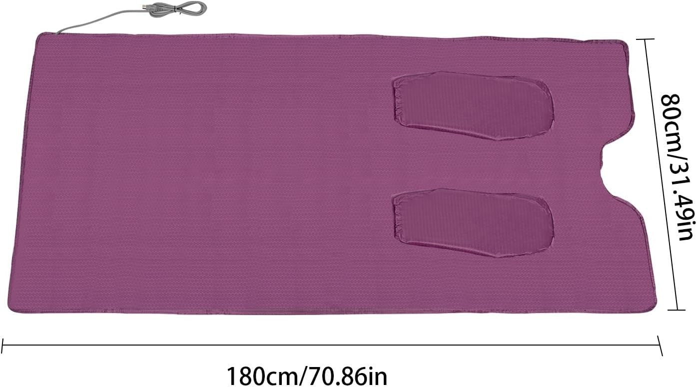 Far Infrared Sauna Blanket Dual Zone 650W w/ Remote – Foldable Home Spa Detox
