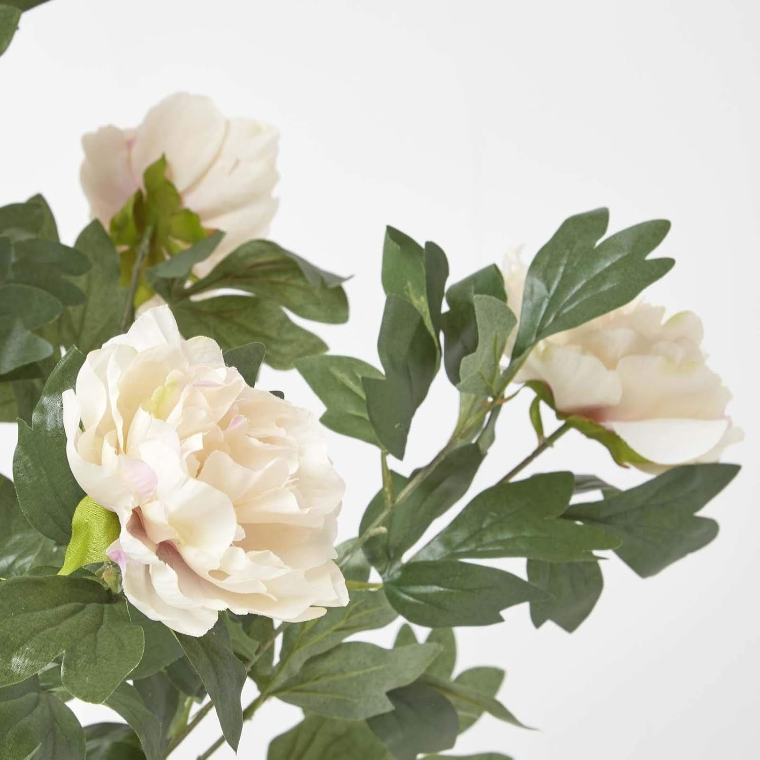 Artificial Peach Peony Tree 100cm in Black Pot Faux Indoor Decorative Plant Home