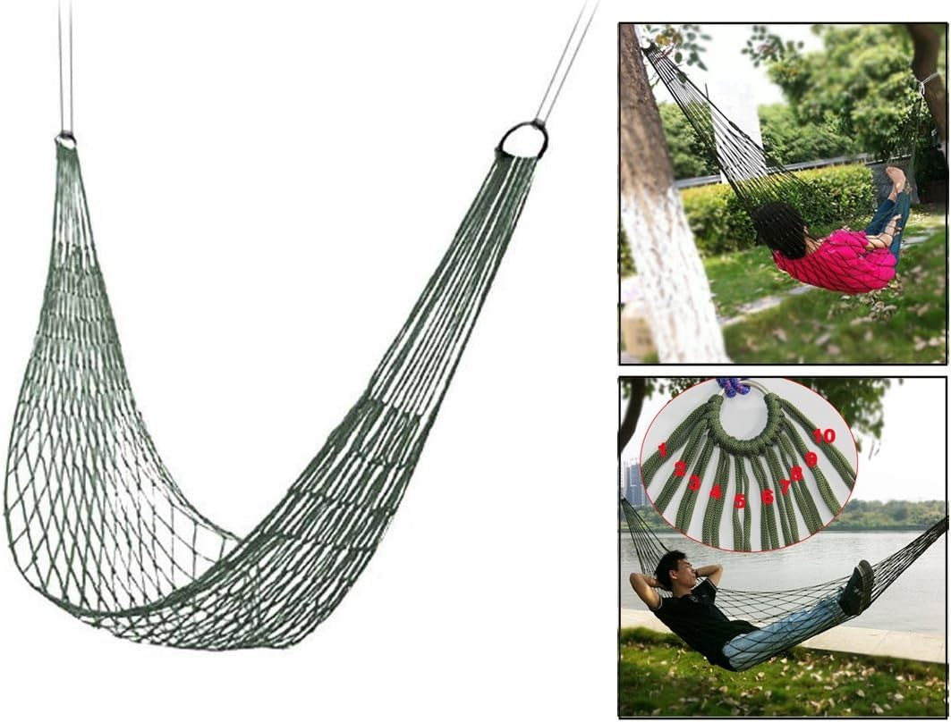 Outdoor Hammock with Mosquito Net & Sunshade | 290x140CM, 250KG Max Load