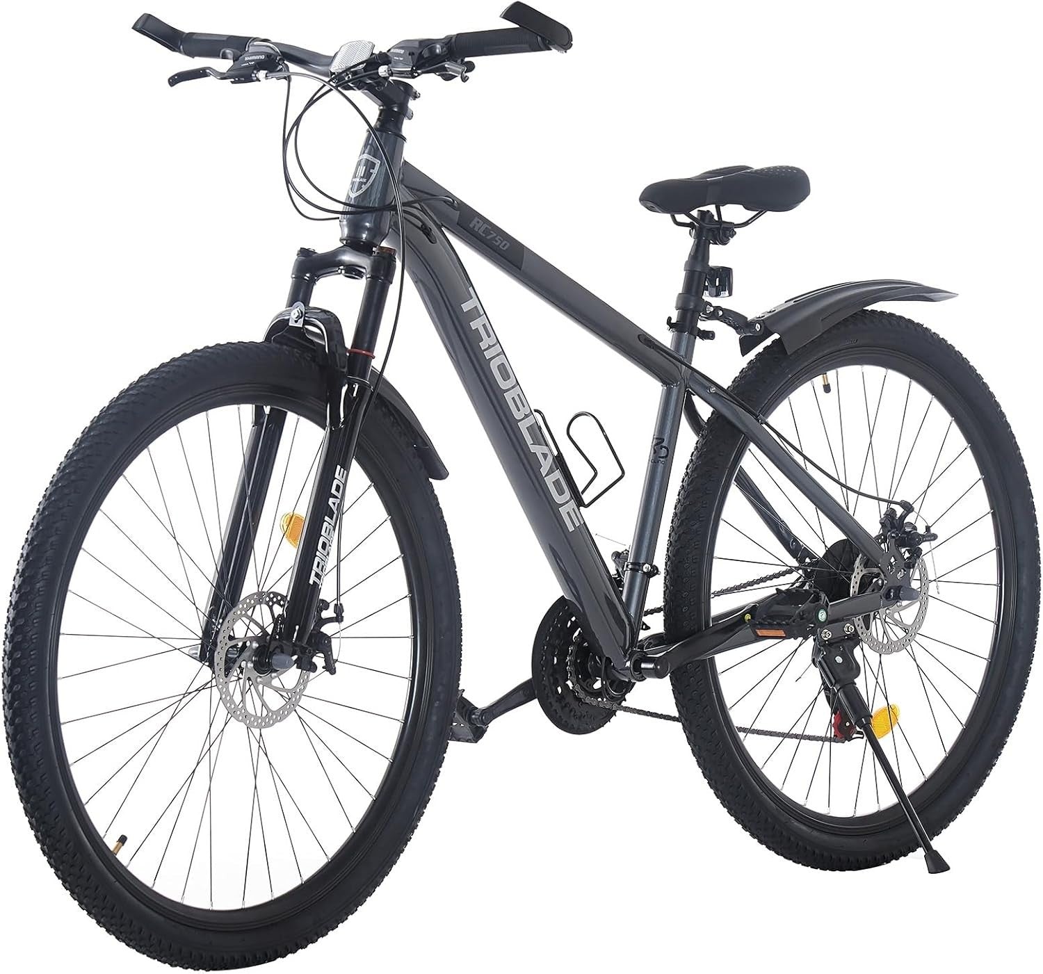 26" Mountain Bike 21 Speed Mens Womens Lightweight Alloy Disc Brake MTB