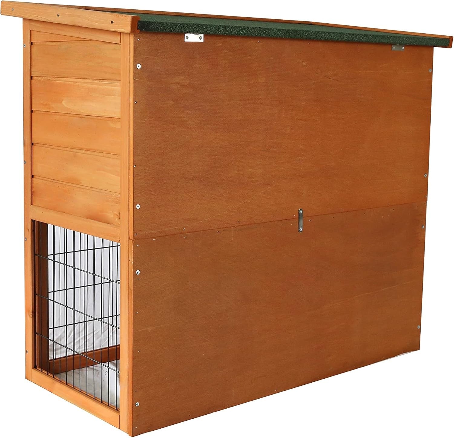 2 Tier Rabbit Hutch Outdoor Double Decker Guinea Pig Cage Sliding Tray