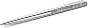 Silver Crystal Ballpoint Pen Extra Fine Black Ink Hex Head Gift