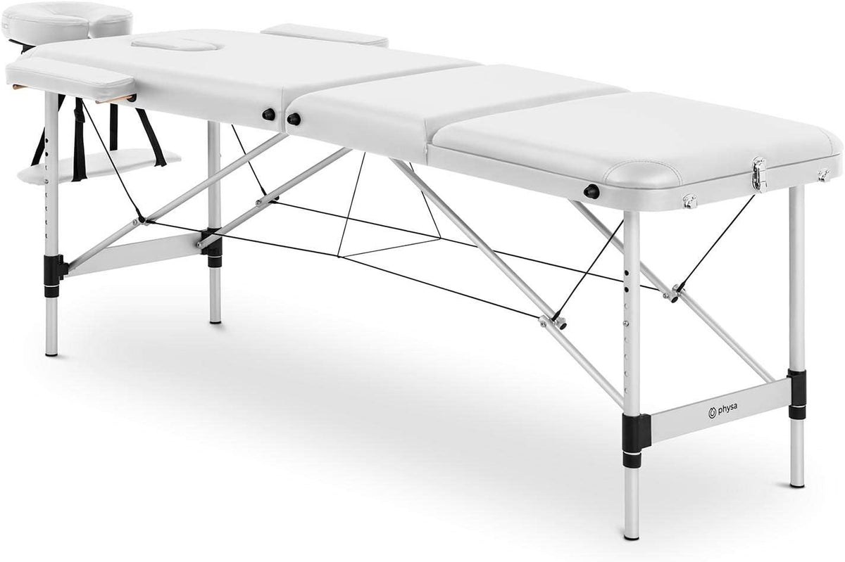 Aluminium Folding Massage Table Portable Therapy Bed Adjustable Height 600–810mm
