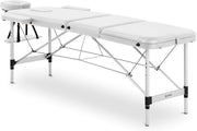 Aluminium Folding Massage Table Portable Therapy Bed Adjustable Height 600–810mm