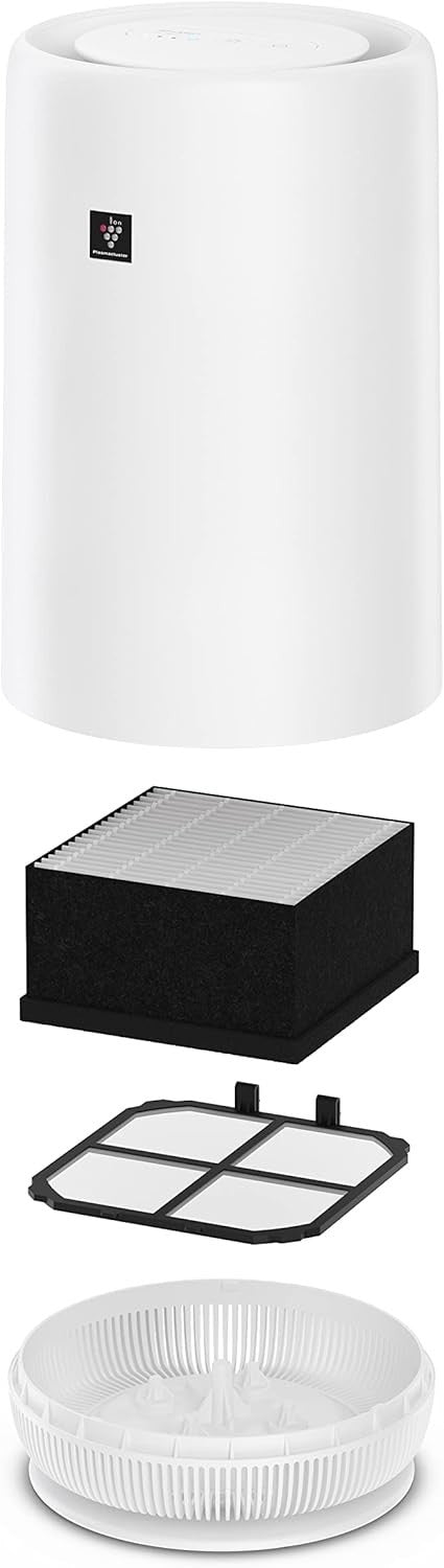 Tower Air Purifier Quiet Slim Night Light Triple Filter Odour Removal