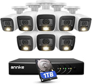 8 Camera CCTV Security System 1080P DVR 1TB HDD AI Detection