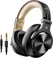OneOdio Gold Bluetooth Headphones 72H HiFi DJ Studio Over Ear Foldable Set