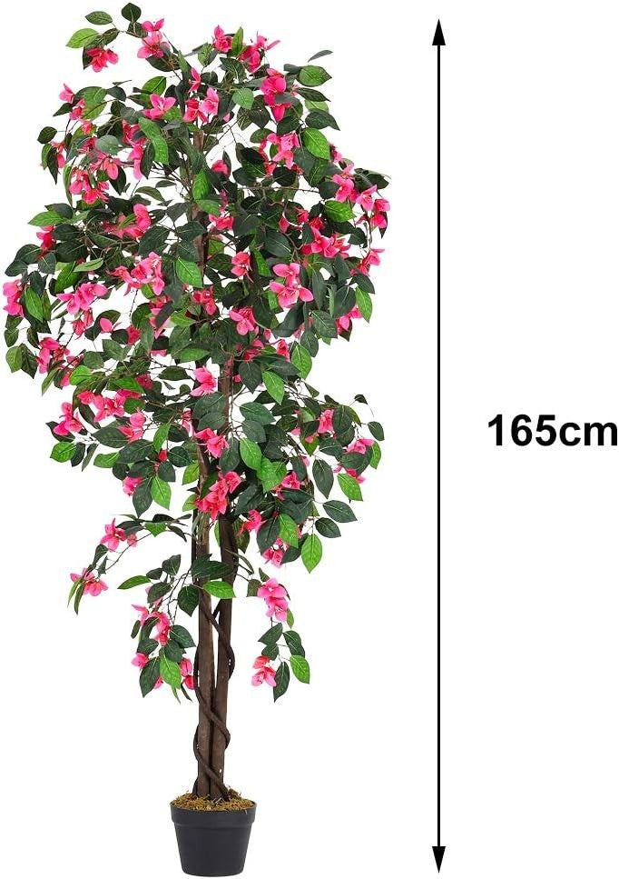 165cm Artificial Azalea Tree in Pot Pink Floral Lifelike Indoor Outdoor Decor