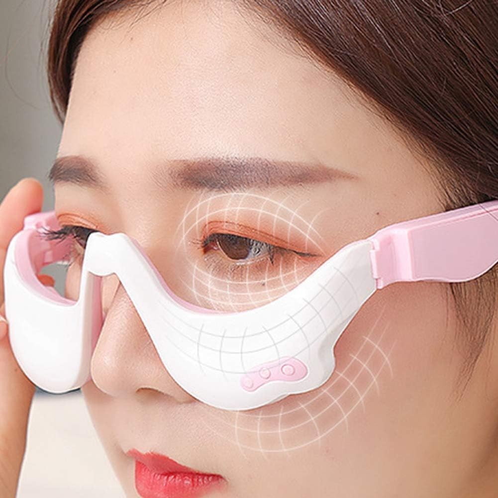 Heated Eye Massager Rechargeable 6 Modes Stress Relief