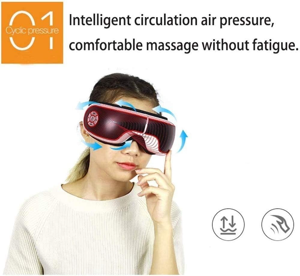 Heated Eye Massager Air Compression Vibration Music Wireless