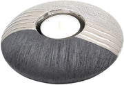 Modern Ceramic Tea Light Holder Silver Grey Decorative Candle Home Décor