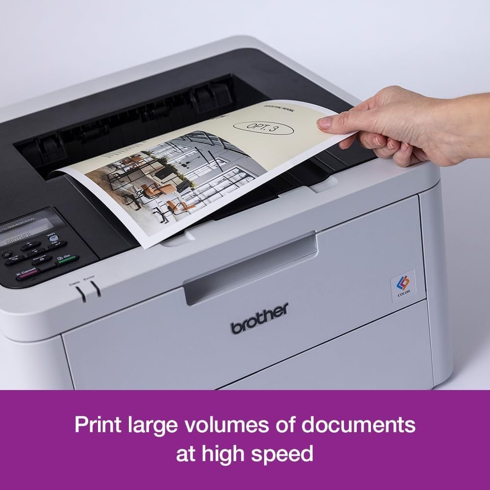 Wireless Colour LED Printer A4 USB Duplex High-Speed Grey