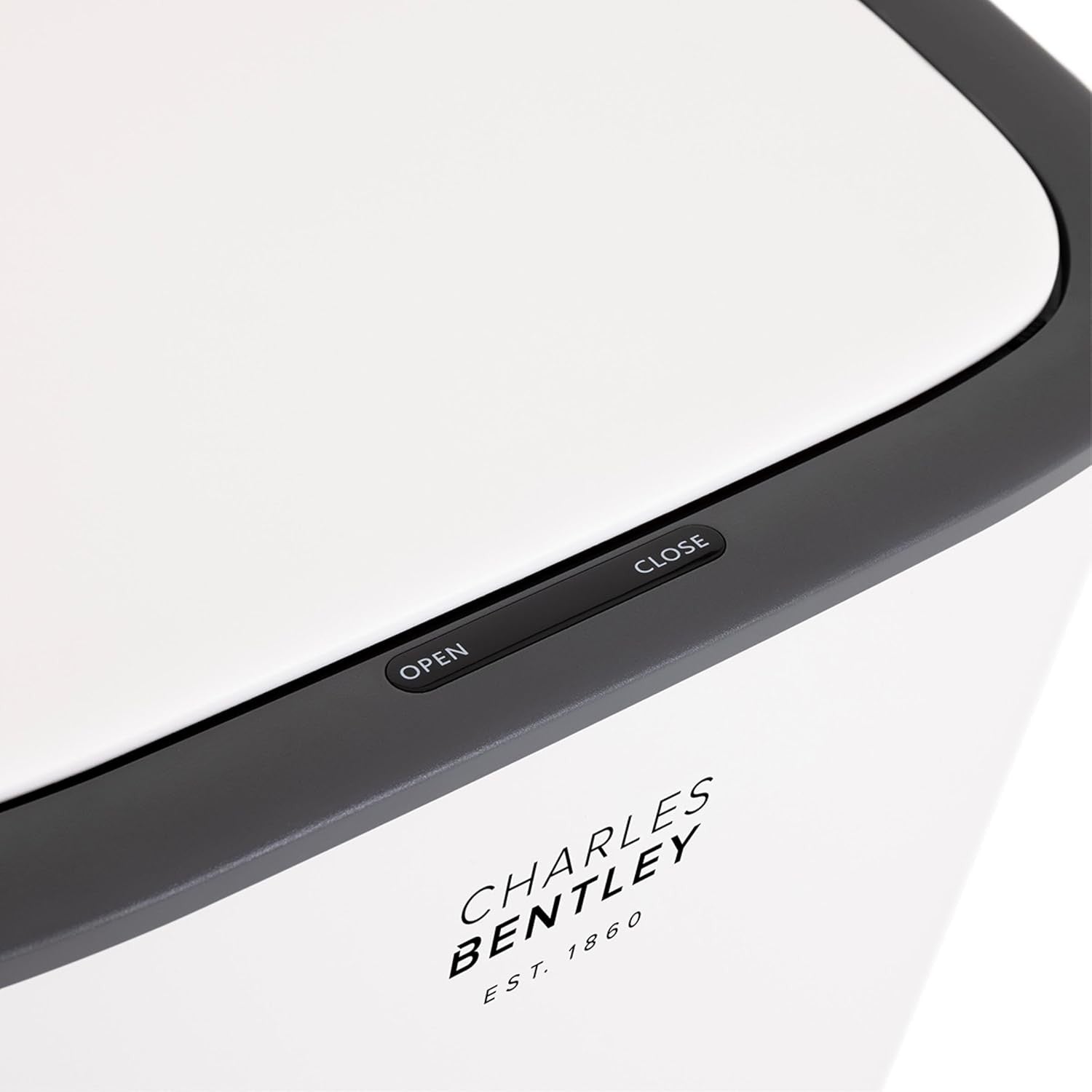 55L Automatic Sensor Kitchen Bin White Auto Close Slim