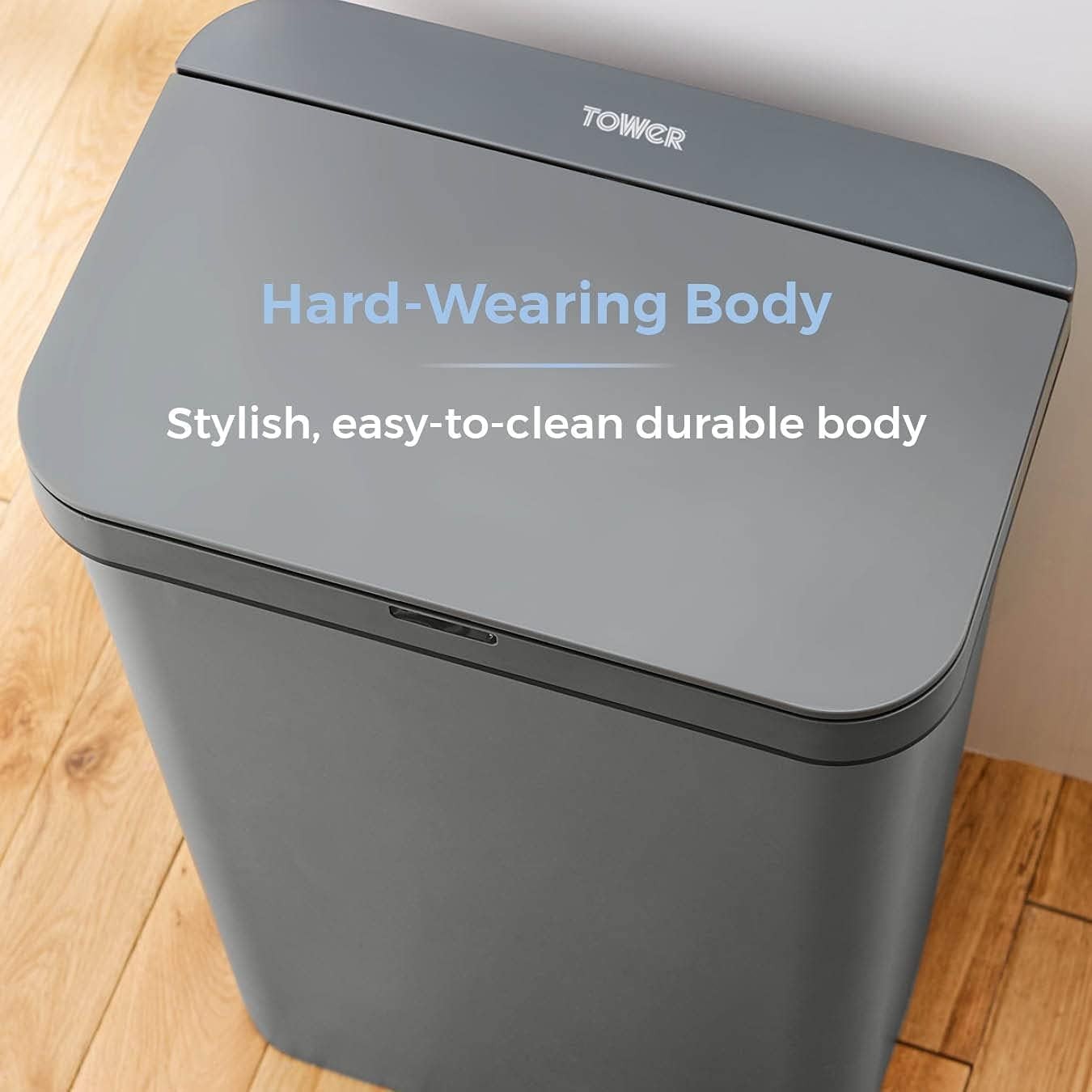 50L Automatic Sensor Kitchen Bin Motion Touchless Waste Grey