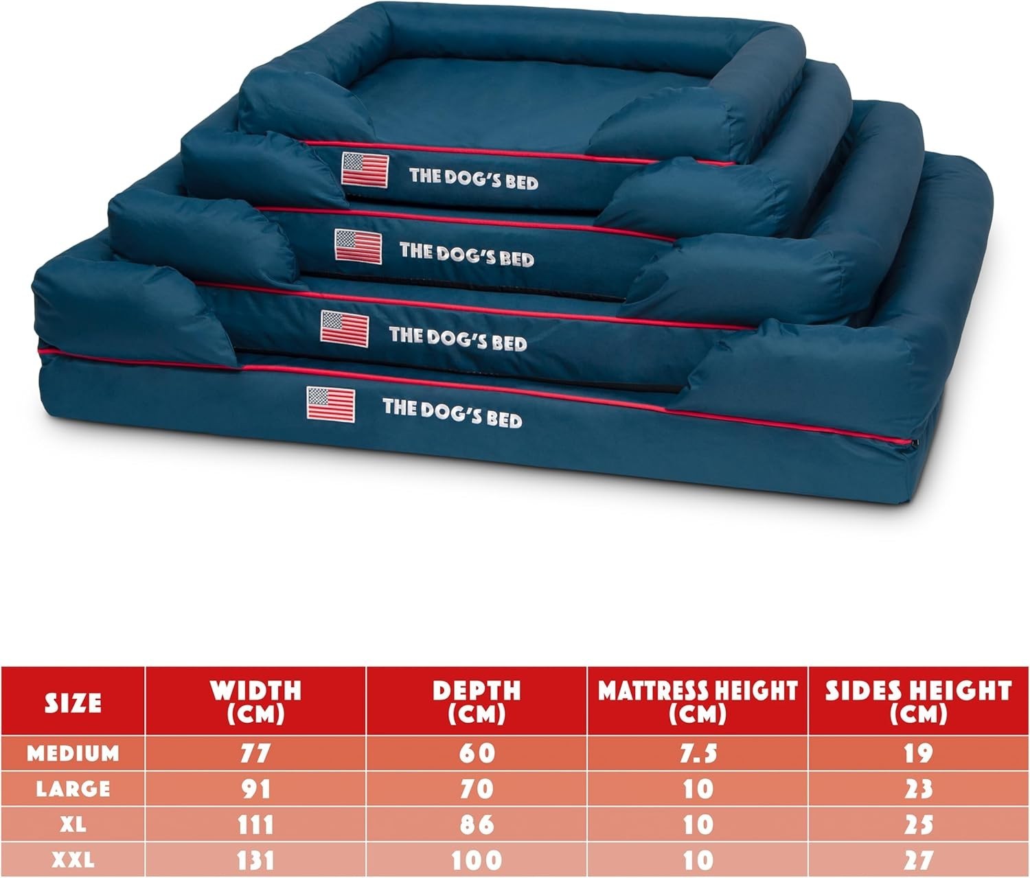 Orthopedic Memory Foam Dog Bed XL Washable 111x86cm