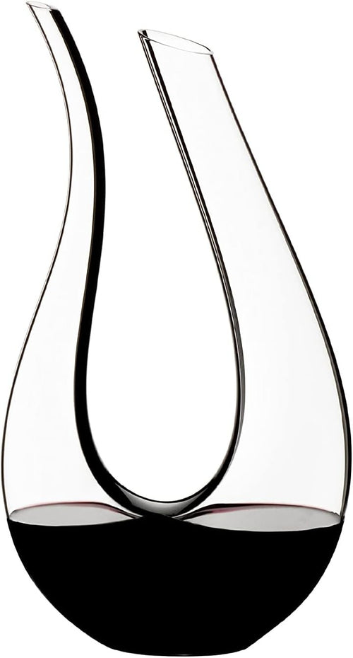 Luxury 1500ml Crystal Wine Decanter Hand-Blown U-Shaped Aerator Gift