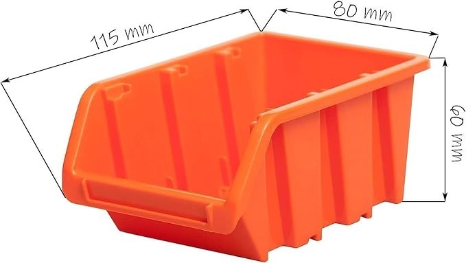 Wall Mounted Tool Peg Board Storage Bins Garage Workshop Organizer
