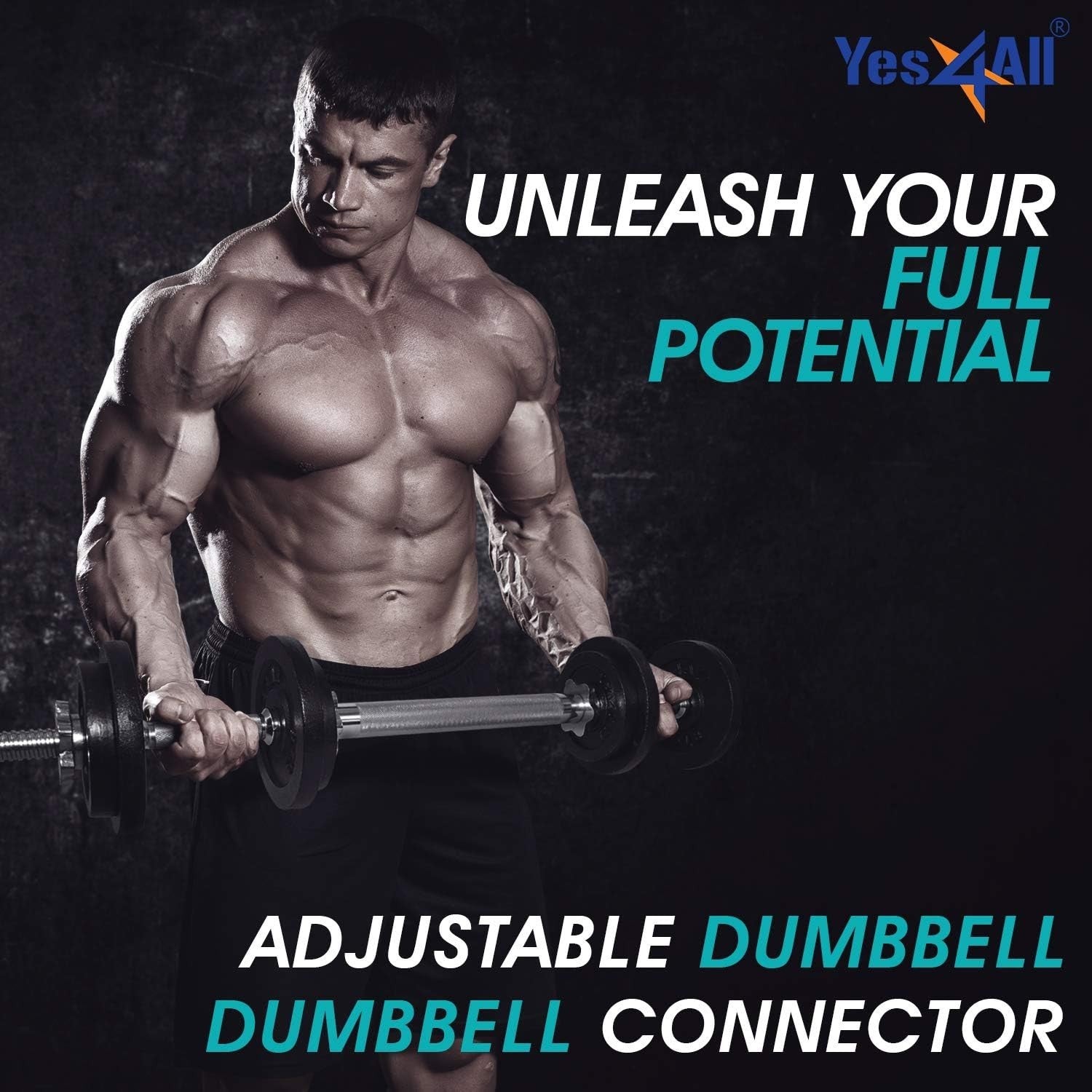 Adjustable Dumbbell Barbell Set 18–90KG Free Weights Home Gym