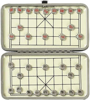 Mini Magnetic Xiangqi Travel Chess Set Folding Metal Board Game