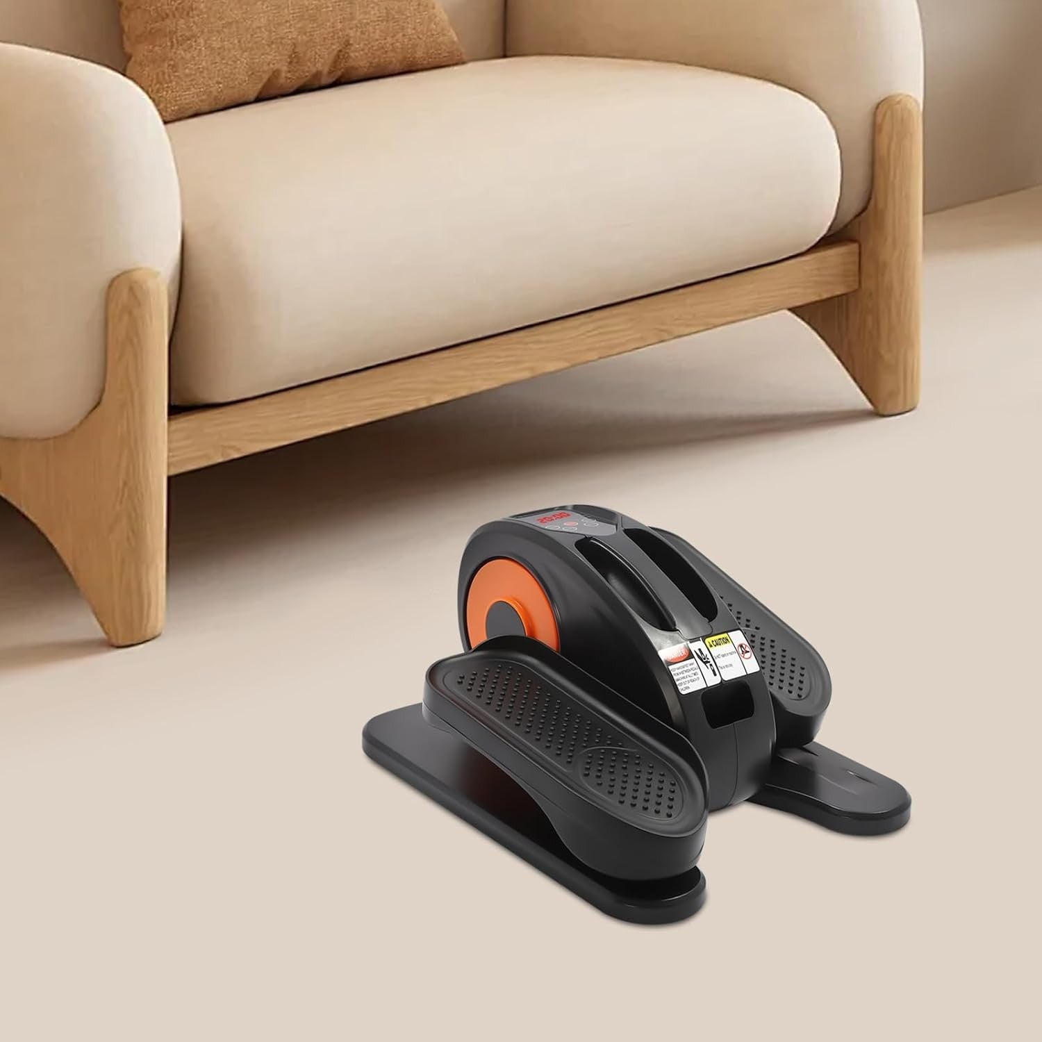 Under Desk Elliptical Trainer Quiet Electric Pedal Exerciser Remote