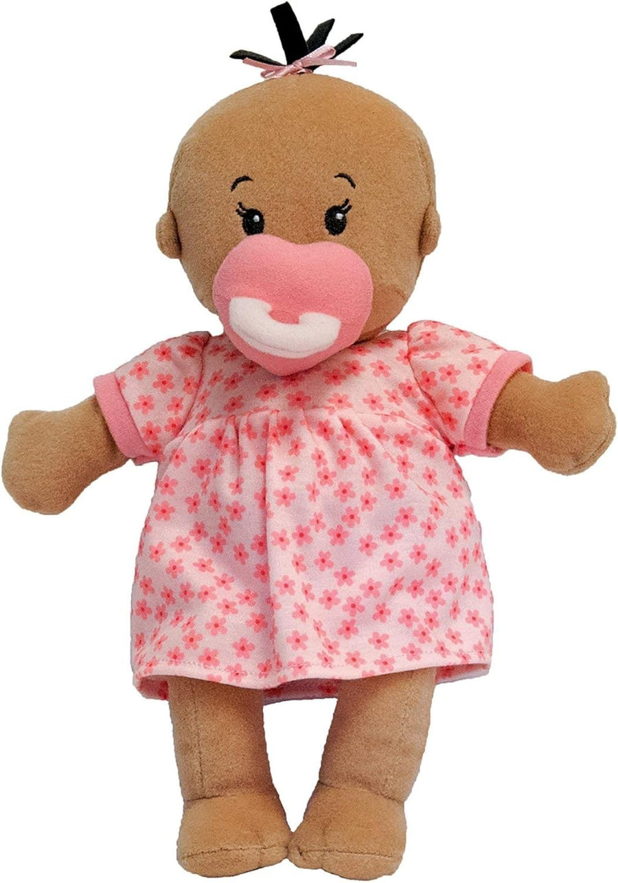 12in Soft Nurturing Baby Doll Beige Plush Magnetic Pacifier Toddler Gift