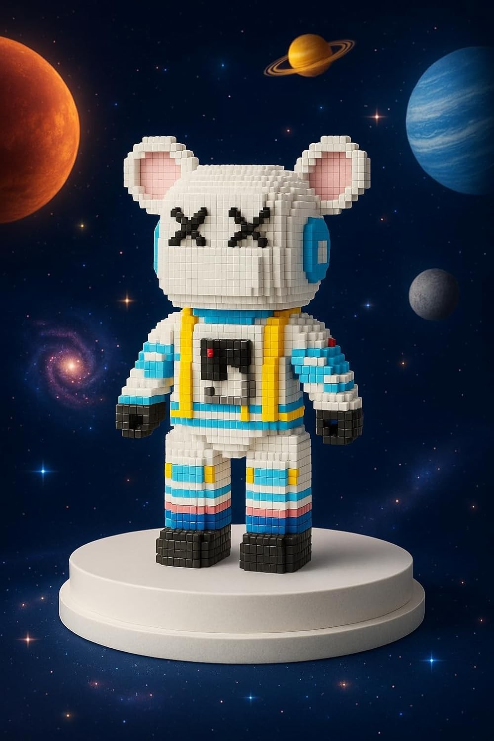 Astronaut Bear Building Blocks Toy 3688pcs 47cm Display Gift Set Kids