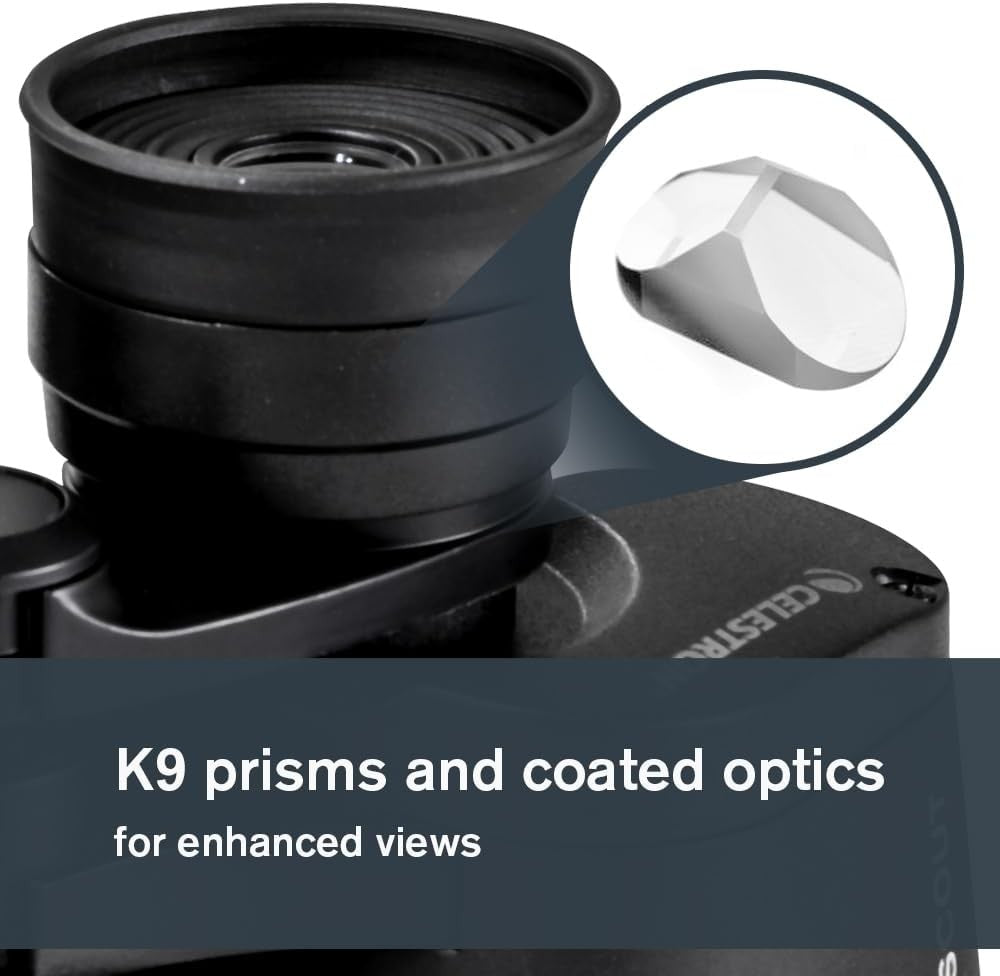 8x40 Wide-View Binoculars Waterproof K9 Optics Outdoor Birdwatching Hiking