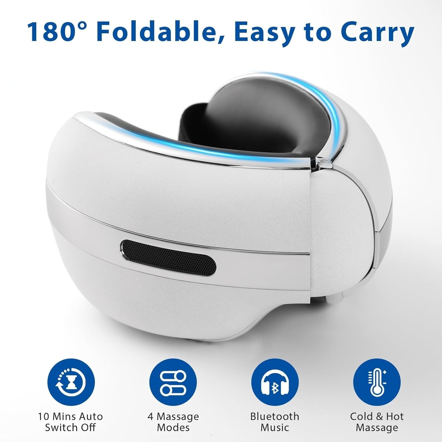 Hot Cold Eye Massager Air Compression Bluetooth Heat Cooling Relief