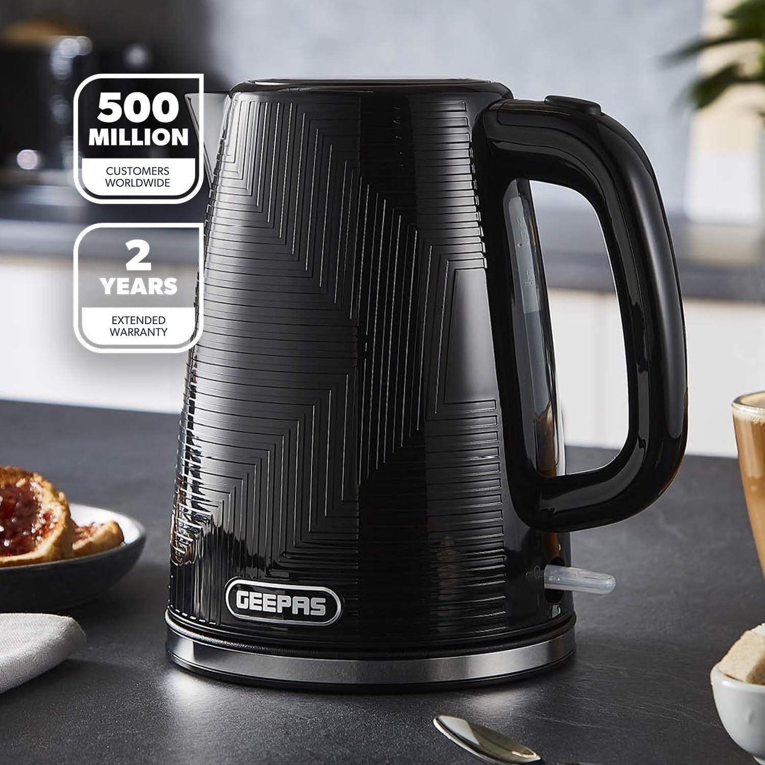 Coffee Maker Kettle Toaster Set | 1.5L Programmable Machine + 1.7L Fast Boil
