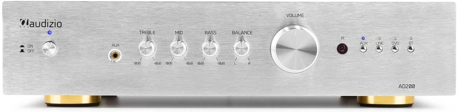 2-Channel HiFi Stereo Amplifier Aluminium USB RCA Home Audio