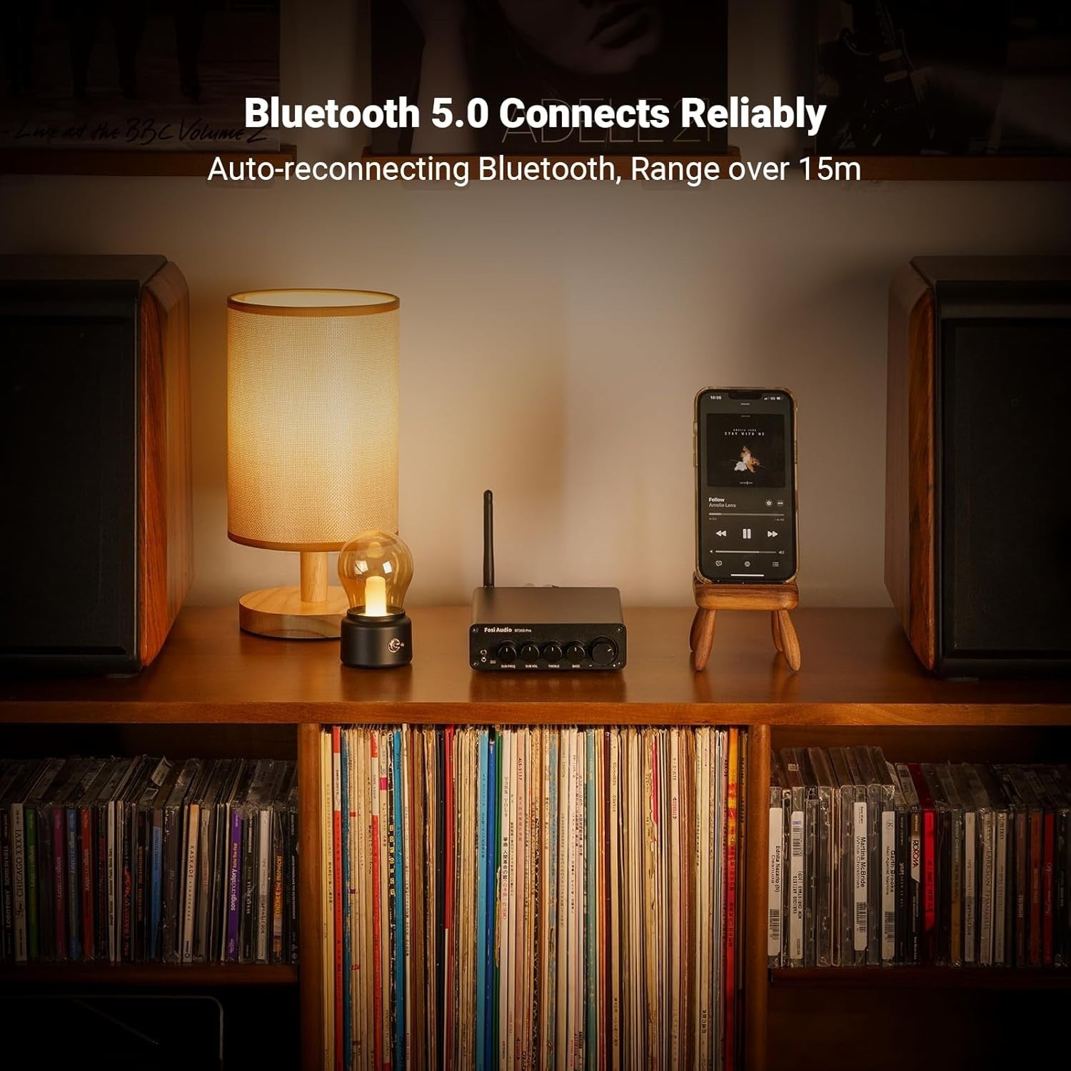 2.1 Bluetooth Amplifier 165Wx2+350W Subwoofer HiFi Amp