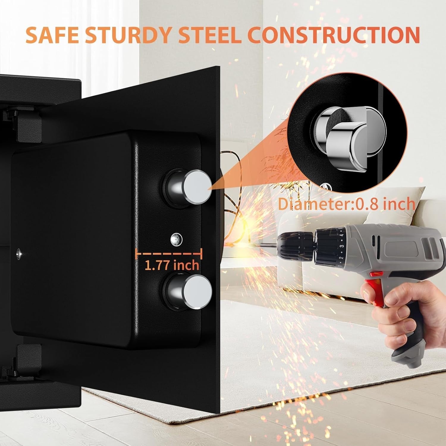 17L Digital Safe Box Security Lock Cash Jewellery Home Office Safe