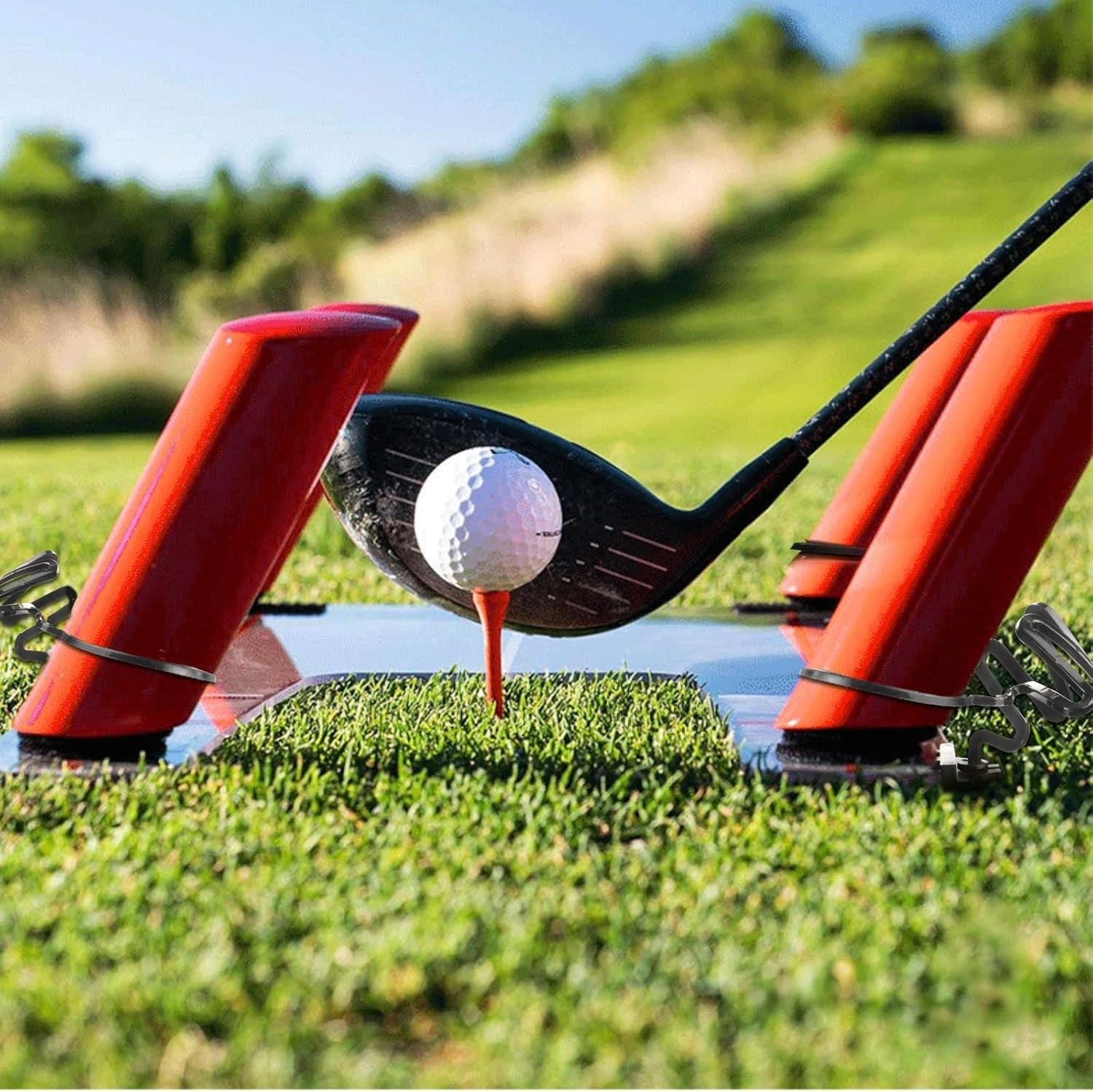 Golf Swing Trainer Board Improve Swing Path Chipping Spin Aid