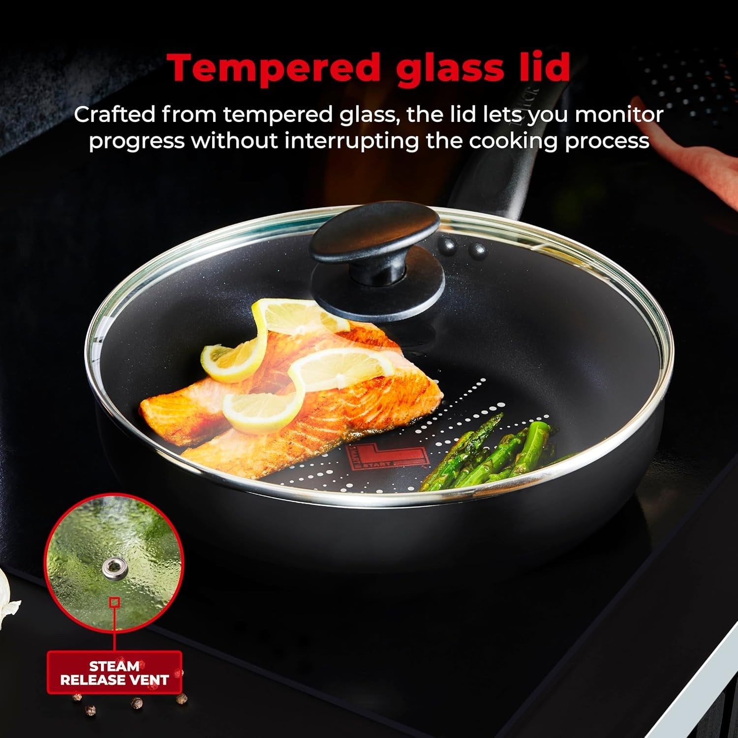28cm SmartStart Multi-Pan with Lid, Non-Stick, Easy Clean, Oven Safe, PFOA-Free