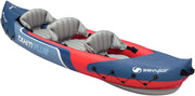 3 Person Inflatable Kayak Canoe PVC Foldable Boat w/ Backpack