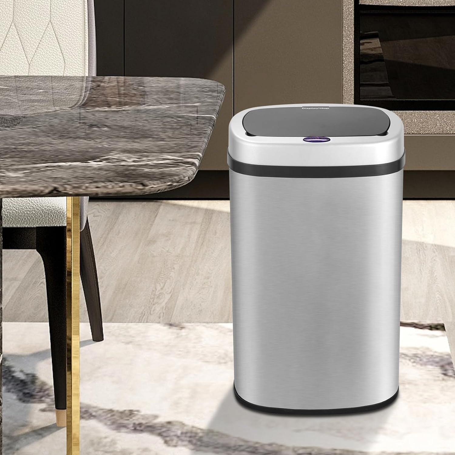 58L Stainless Steel Automatic Sensor Kitchen Bin Touchless Round