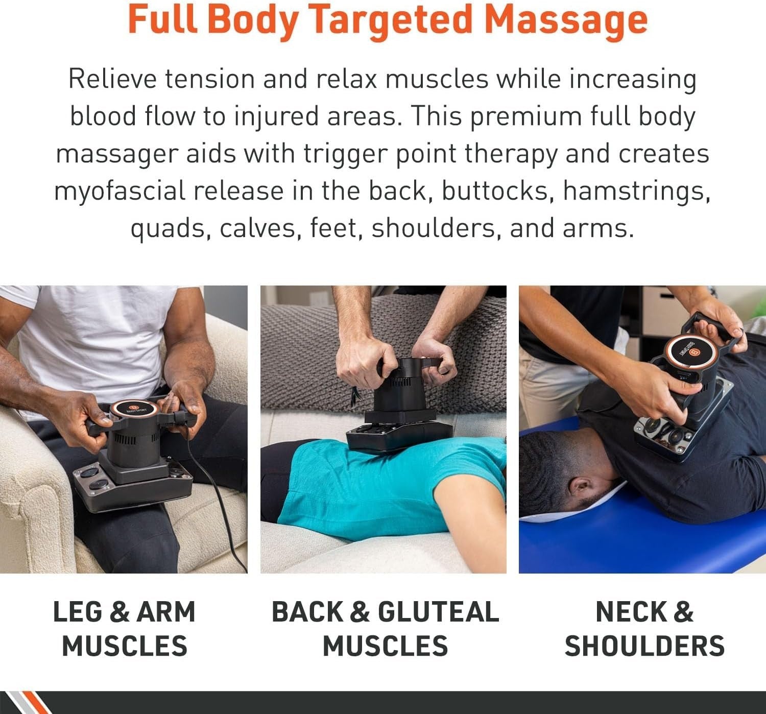 Deep Tissue Muscle Massager Electric Handheld Vibration Pain Relief Tool